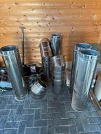 Kachelpijp set 4m + 45 bochten, Doe-het-zelf en Verbouw, Buizen en Afvoer, Ophalen, Overige materialen, Overige typen, 4 tot 6 meter