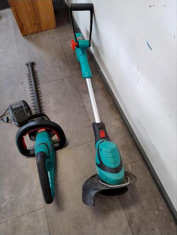 Bosch AHS 48-20LI heggenschaar, en ART23-18Li gras trimmer