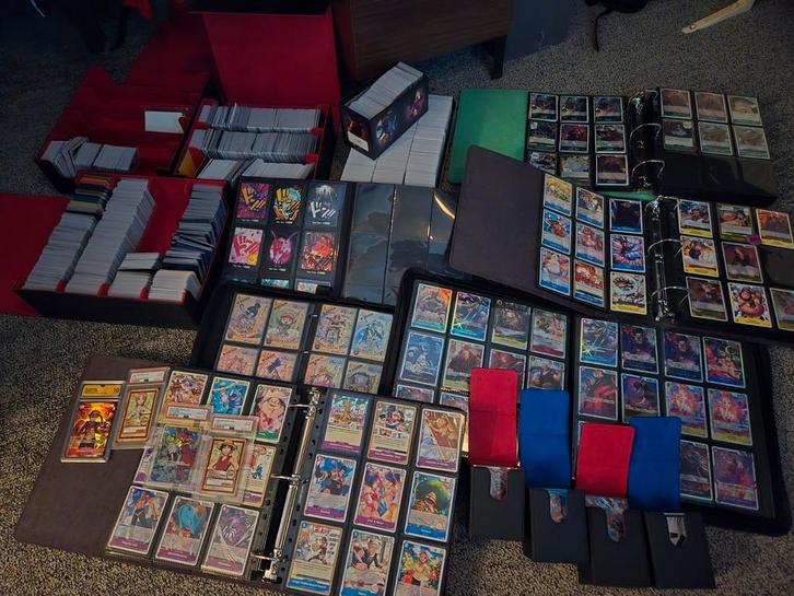 Grote One Piece collectie te koop!, Hobby en Vrije tijd, Verzamelkaartspellen | Overige, Zo goed als nieuw, Ophalen