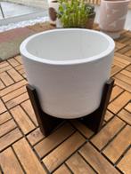 Wit, plantenpot, 29*21cm, Ophalen, Gebruikt, Rond, Binnen