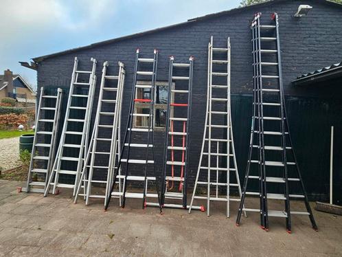 Altrex,Dirks,Kelfort,Alga,Ladders van 1x8 tot 3x14 sporten, Doe-het-zelf en Verbouw, Ladders en Trappen, Gebruikt, 4 meter of meer