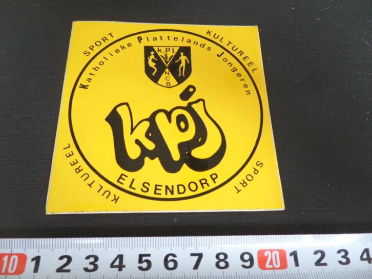 sticker elsendorp KPJ NCB kultureel sport, Verzamelen, Stickers, Zo goed als nieuw, Bedrijf of Vereniging, Ophalen