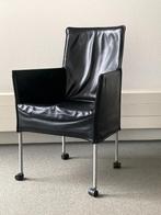 Leren eetkamer stoelen echt leder, Ophalen, Gebruikt, Zwart, Leer
