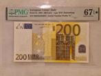 *TOP POP* 200 Euro 2002 PMG67EPQ STAR * Italië J001G5, Postzegels en Munten, Bankbiljetten | Europa | Eurobiljetten, Italië, Los biljet
