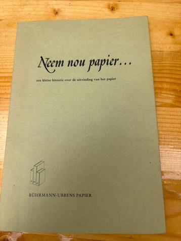 Neem nou papier beschikbaar voor biedingen
