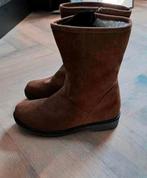 37 bruin suede echt leer laarsjes laarzen halfhoog met rits, Bruin, Lage of Enkellaarzen, Nieuw, Ophalen of Verzenden