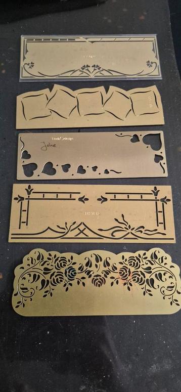 Embossing mallen. Kaarten maken scrapbook  beschikbaar voor biedingen