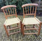 2 Vintage antieke rieten stoeltjes. Waarschijnlijk Engels, Antiek en Kunst, Antiek | Meubels | Stoelen en Banken, Ophalen