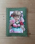 Stans kaart opleg met vintage 3d plaatje, Hobby en Vrije tijd, Kaarten | Zelf maken, Ophalen of Verzenden, Zo goed als nieuw