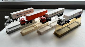 4x DAF van EFSI, schaal HO, nieuw in ovp +/- 40 jaar oud beschikbaar voor biedingen