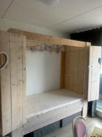 Bedstee bed stijgerhout, Ophalen, 85 tot 100 cm, Gebruikt, Matras
