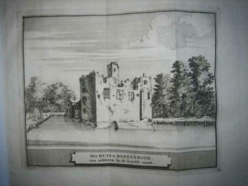 11 / Haarlem   Huis van Berkenrode   Kopergravure 1736 beschikbaar voor biedingen