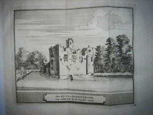 11 / Haarlem   Huis van Berkenrode   Kopergravure 1736, Antiek en Kunst, Kunst | Etsen en Gravures, Ophalen of Verzenden