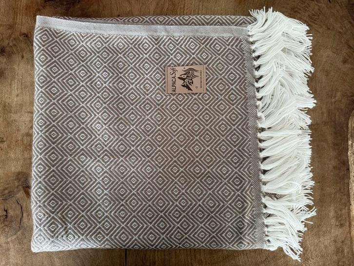Alpaca plaid 170x135, Huis en Inrichting, Woonaccessoires | Plaids en Woondekens, Nieuw, Ophalen of Verzenden