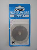 Olfa spare blade RB 60-1 voor rotary cutter RTY-3/G, Nieuw, Onderdeel of Toebehoren, Ophalen