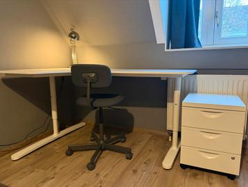 Ikea Bekant bureau + Alex ladekast - afbeelding 2