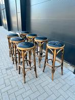 Vintage Horeca Krukken, Huis en Inrichting, Barkrukken, Ophalen, Met voetsteun, 60 tot 90 cm, Hout