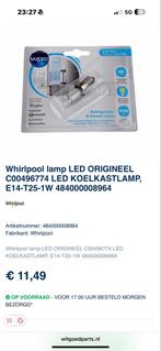Whirlpool LED Koelkastlamp E14-T25 C00496774, Witgoed en Apparatuur, Ophalen of Verzenden, Nieuw