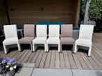 Mooie eetkamerstoelen op wielen, goede zit, hoge rugleuning, Huis en Inrichting, Stoelen, Ophalen, Confortabel, Gebruikt, Overige kleuren