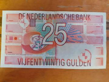 25 Gulden Briefje  beschikbaar voor biedingen