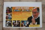 filmaffiche Louis De Funes l'avare 1980 filmposter, Rechthoekig Liggend, Ophalen of Verzenden, Zo goed als nieuw, A1 t/m A3