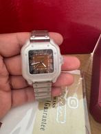 Cartier santos superclone nieuw, Sieraden, Tassen en Uiterlijk, Overige merken, Staal, Staal, Polshorloge