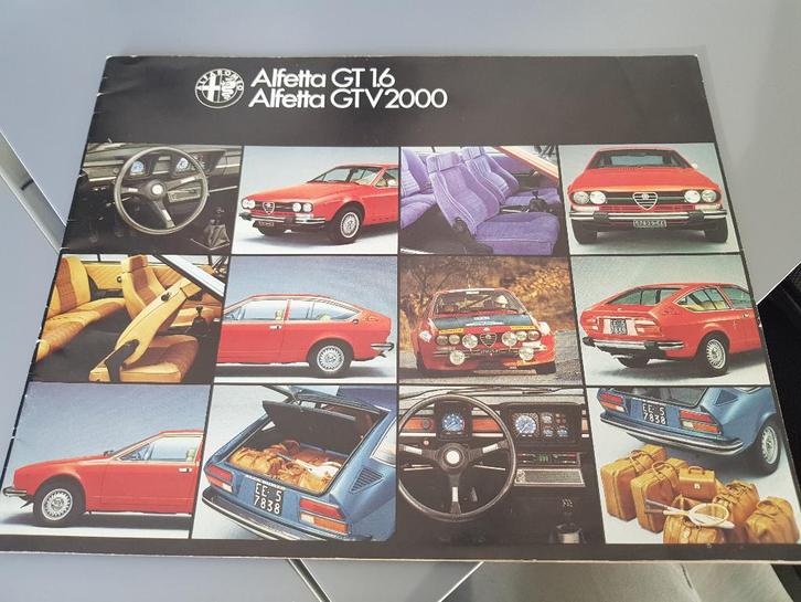 Folder - Alfa Romeo Alfetta GT / GTV 2000, Boeken, Auto's | Folders en Tijdschriften, Zo goed als nieuw, Alfa Romeo, Ophalen of Verzenden