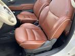 Fiat 500 C 68.900 Km met Nap pas Cognac leer 6 maanden garan, Euro 5, 86 pk, Gebruikt, Cabriolet