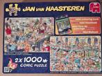 Jan van Haasteren, oud en nieuw feestje/fabriek vd kerstman, Ophalen of Verzenden, 500 t/m 1500 stukjes, Gebruikt, Legpuzzel