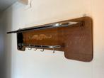 Antieke Kapstok met Spiegel, Gebruikt, 100 tot 150 cm, Hout, Ophalen