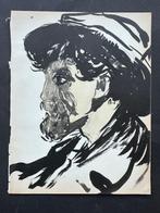 Kees van Dongen portrait de homme pochoir, Antiek en Kunst, Ophalen of Verzenden