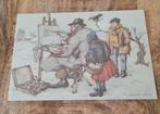 Schilder in de sneeuw - Anton Pieck, Verzenden, 1980 tot heden, Ongelopen, Overige thema's