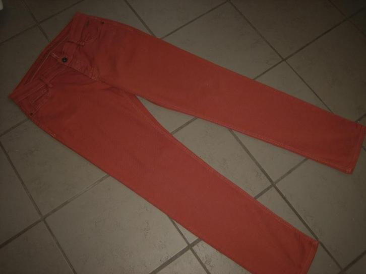 Brique-kleurige pantalon MAC CARRIE PIPE, 40 / 32 snazzeys, Kleding | Dames, Broeken en Pantalons, Nieuw, Maat 38/40 (M), Rood