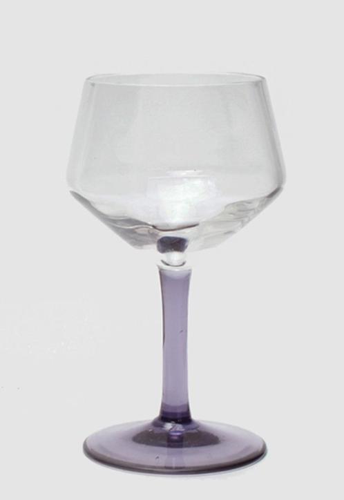 kristallen glaasje - Glasfabriek Leerdam - 'Lavendel', Antiek en Kunst, Antiek | Glas en Kristal, Ophalen of Verzenden