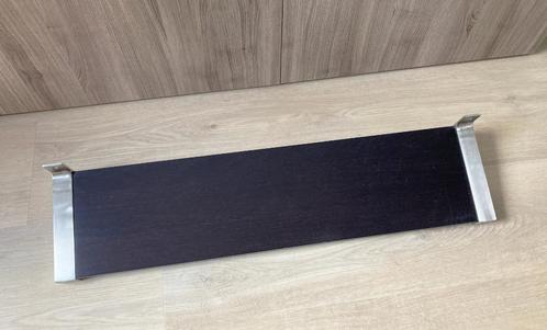 Wandplank Ikea, bruin zwart, aluminium, 80 x 20 cm, Huis en Inrichting, Woonaccessoires | Wandplanken en Boekenplanken, Zo goed als nieuw