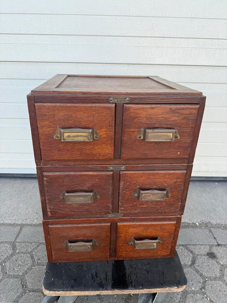 Industriële Kaartenbak Jaren 20, Antiek en Kunst, Antiek | Kantoor en Zakelijk, Ophalen