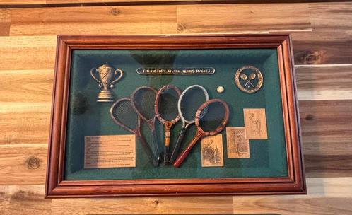 History of the tennis racket, Sport en Fitness, Tennis, Zo goed als nieuw, Racket, Overige merken, Verzenden