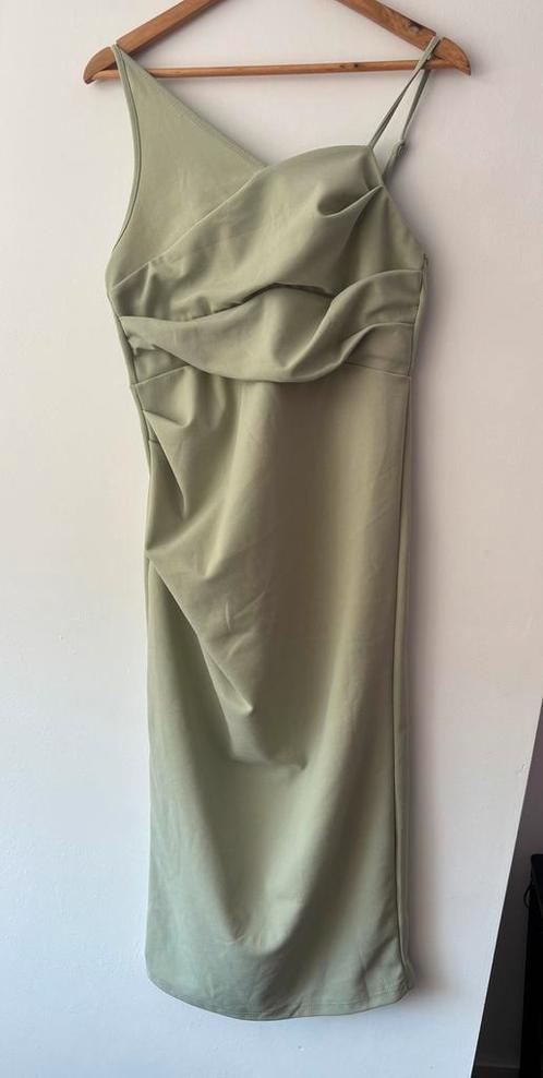 Jurk maat 40/42, Kleding | Dames, Gelegenheidskleding, Zo goed als nieuw, Cocktailjurk, Maat 42/44 (L), Groen, Ophalen of Verzenden