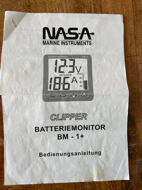 Nasa Bm1 plus Accumonitor, Watersport en Boten, Navigatiemiddelen en Scheepselektronica, Zo goed als nieuw, Kabel of Apparatuur