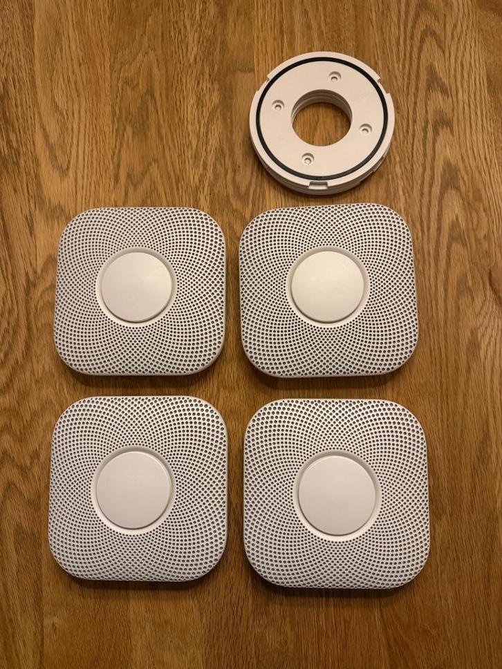 Google Nest Protect - Batterij CO - rookmelders, Doe-het-zelf en Verbouw, Alarmsystemen, Gebruikt, Detector, Sensor of Melder