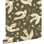 Esta POM POM Pie behang vogels/bloemen, Ophalen of Verzenden, Nieuw, Wanddecoratie