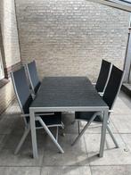 Aluminium tuinset, Tuin en Terras, Tuinsets en Loungesets, Ophalen, Zo goed als nieuw, Aluminium, Eettafel