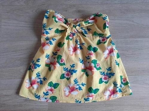 Fishbone Kleurrijke Gele Bloemen Bandeau Top Maat S 36, Kleding | Dames, Tops, Gedragen, Maat 36 (S), Geel, Zonder mouw, Ophalen of Verzenden