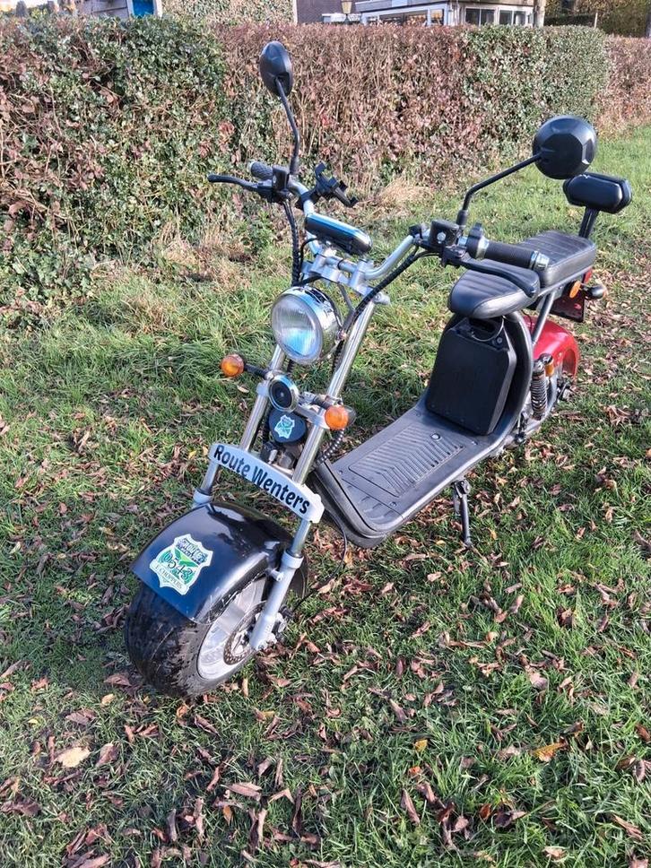 E-Chopper met dubbele accu, Fietsen en Brommers, Snorfietsen en Snorscooters, Zo goed als nieuw, Overige merken, Elektrisch, Ophalen
