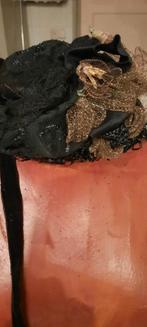 Vintage Zwarte Dames Hoedjes, Antiek en Kunst, Antiek | Kleding en Accessoires, Ophalen of Verzenden, Dames, Onbekend