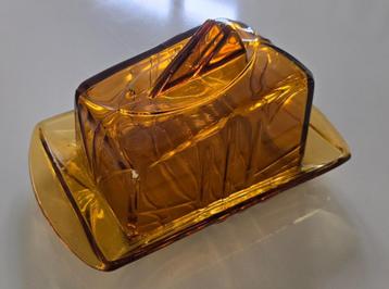 Retro Vintage BOTERVLOOT / KAASSTOLP (glas) beschikbaar voor biedingen
