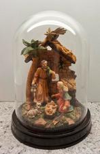 Kerstgroepje onder glazen stolp, Diversen, Kerst, Ophalen of Verzenden, Zo goed als nieuw