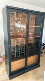 WOOOD Exclusive James vitrinekast, Huis en Inrichting, Kasten | Vitrinekasten, Ophalen, Gebruikt, Eikenhout, 150 tot 200 cm