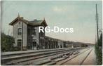 Ansichtkaart - Briefkaart Trein Station S. S. Velp 1912, Verzamelen, Ansichtkaarten | Nederland, Ophalen of Verzenden, Voor 1920