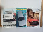 Peugeot J7 104 505 folders promo 1970s 1980s, Ophalen of Verzenden, Peugeot